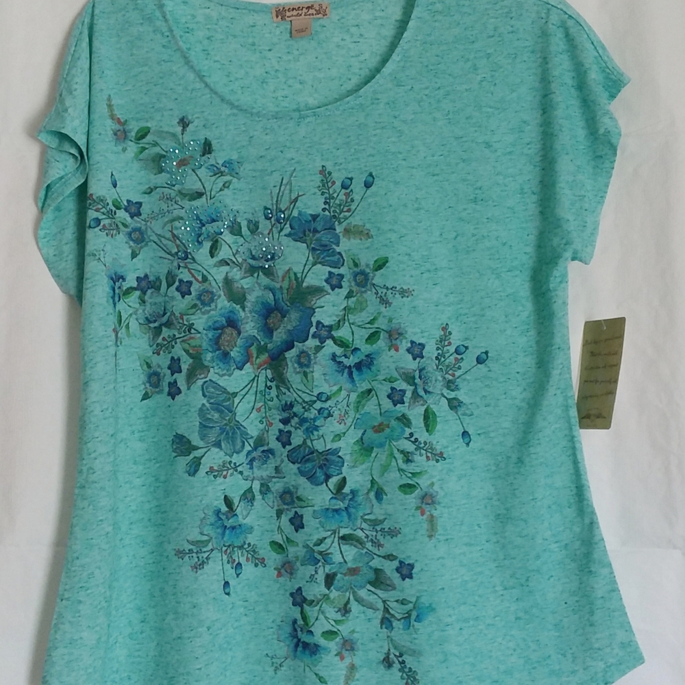 Emerge Blouse with Flora Design